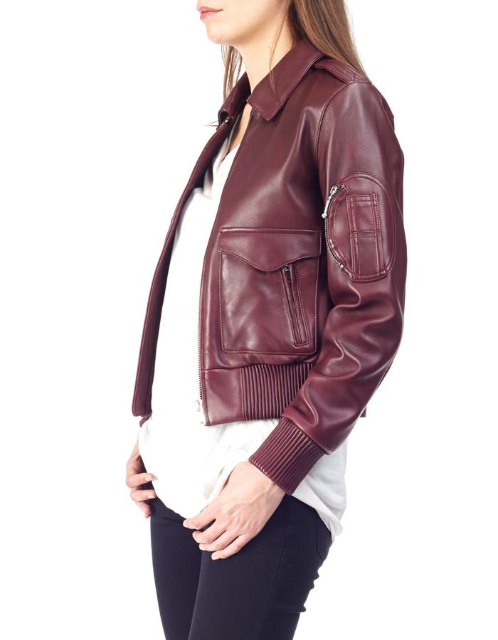 PAPPY BOMBER - Aviator Leather Jacket