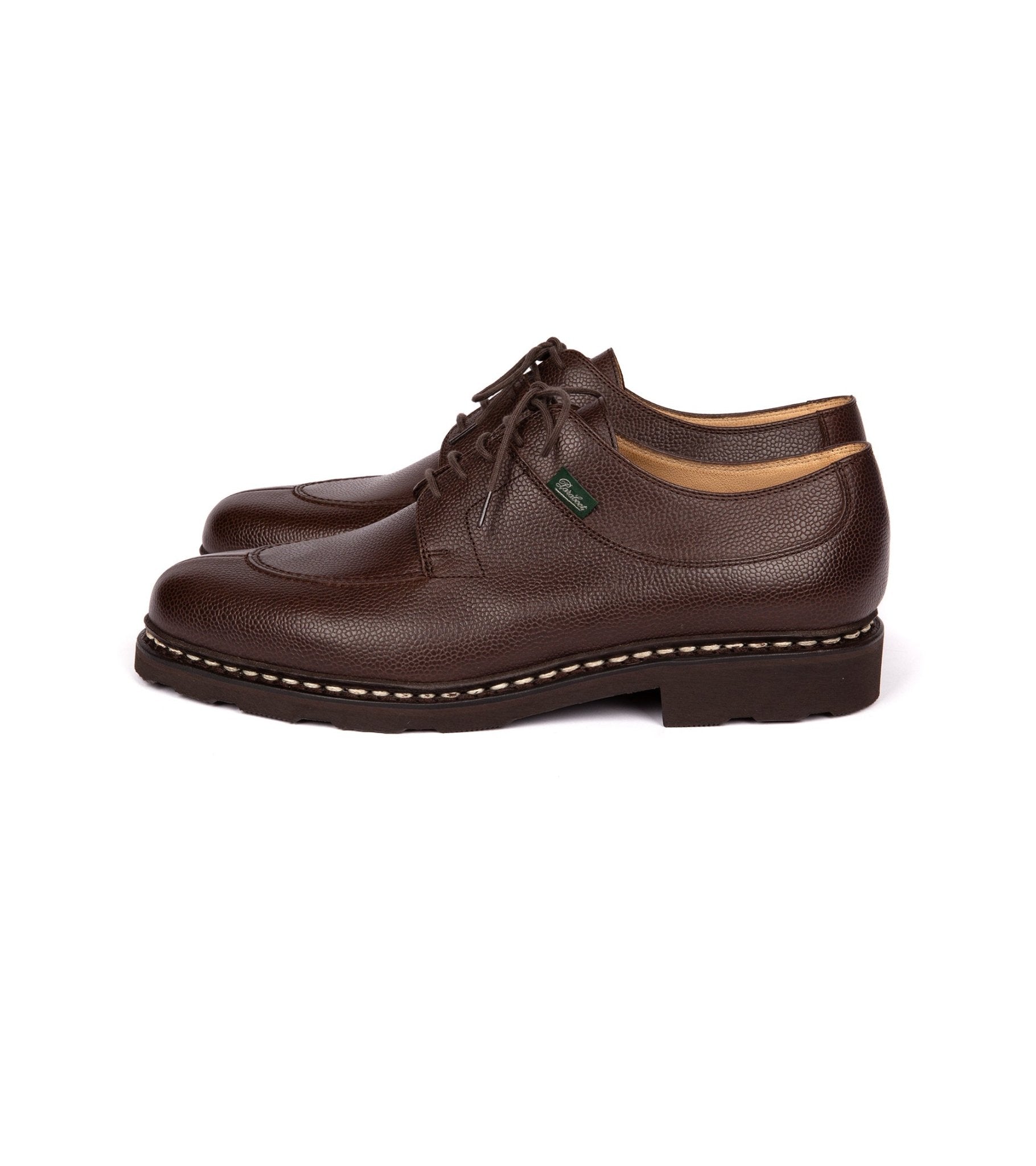 Paraboot Avignon Grain Leather Shoe: Moka