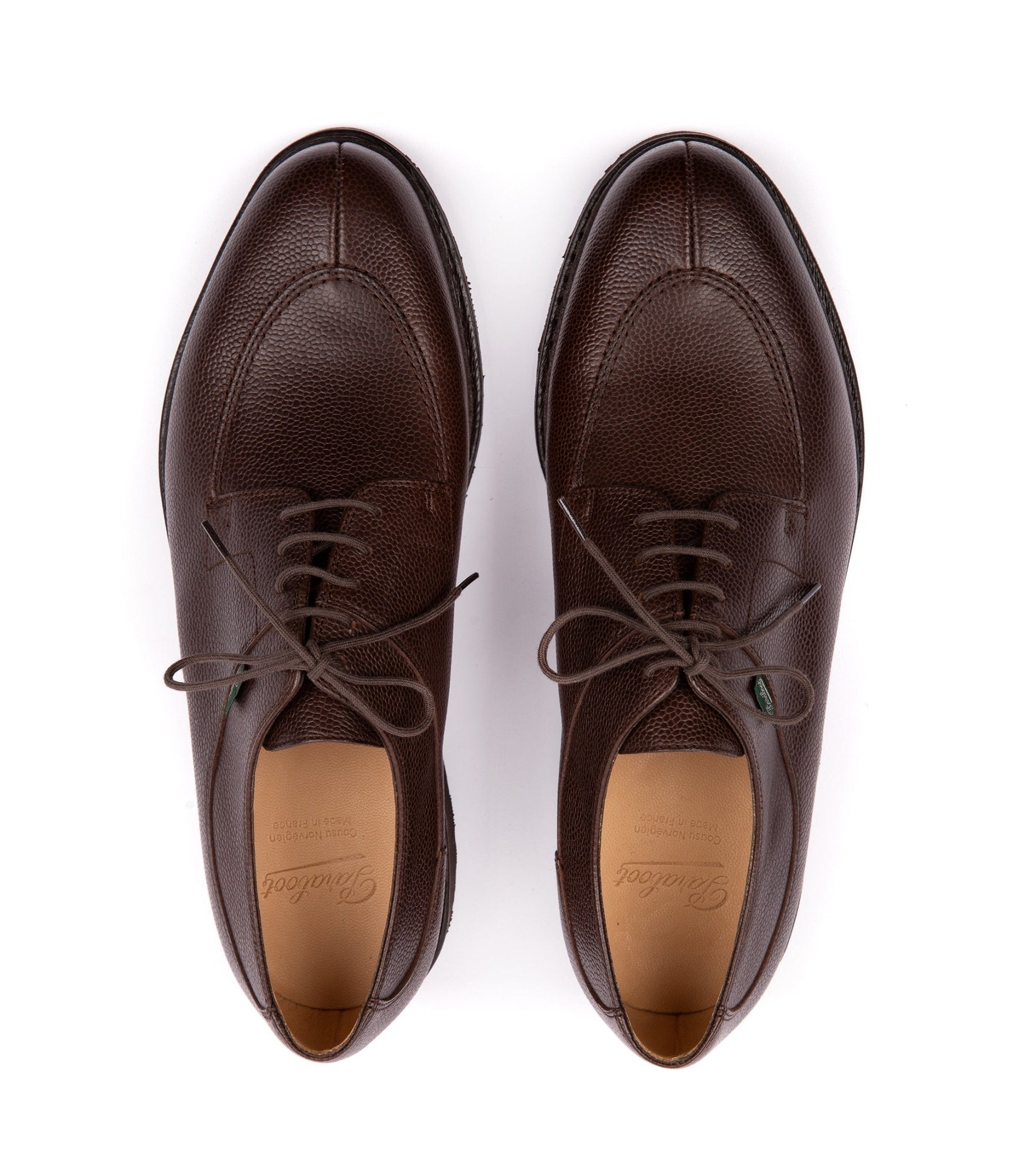 Paraboot Avignon Grain Leather Shoe: Moka