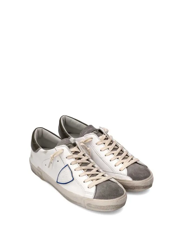 Philippe Model Sneaker Uomo Prsx Low Bianco Antracite