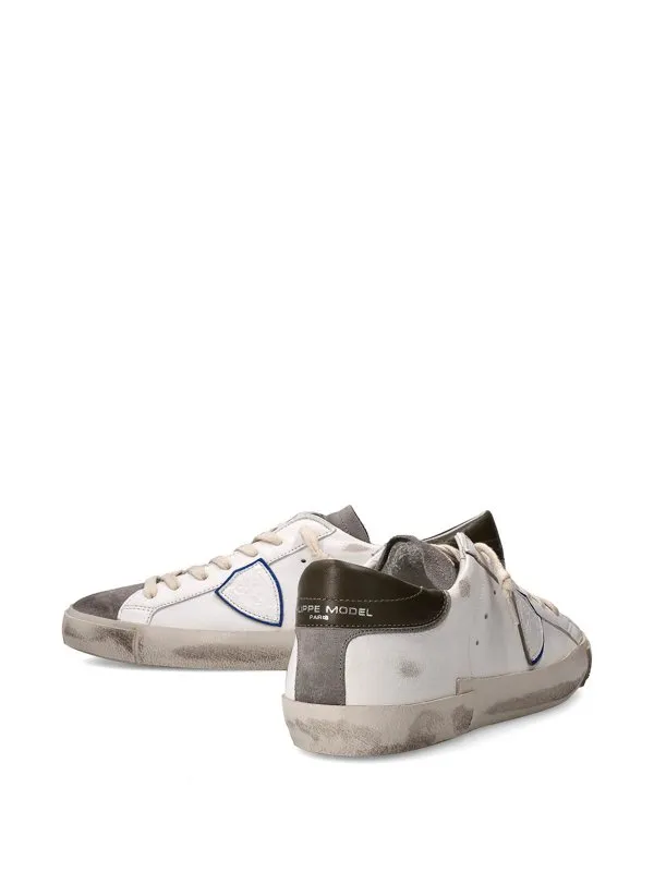 Philippe Model Sneaker Uomo Prsx Low Bianco Antracite