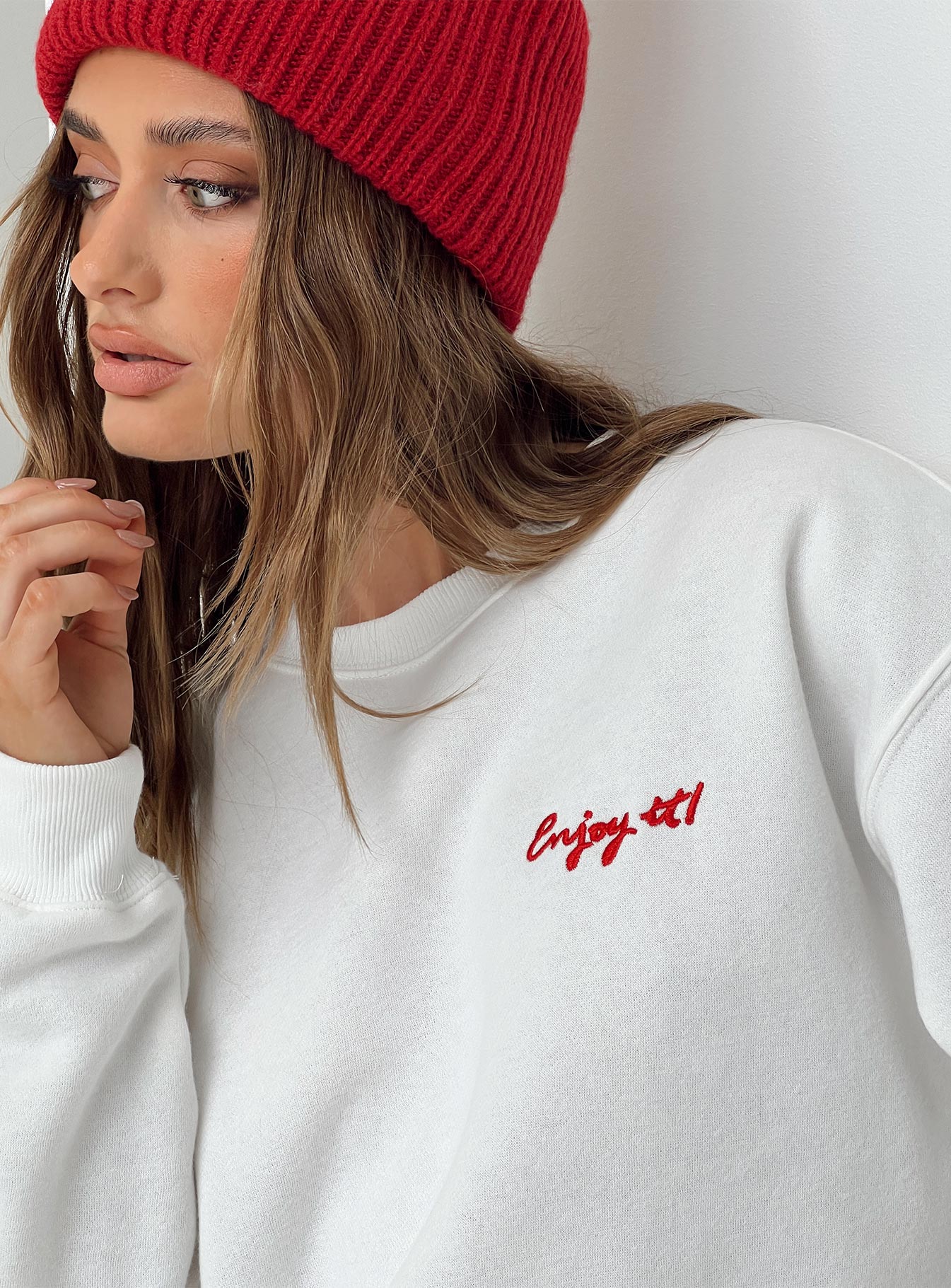 Pizzeria Sweater White