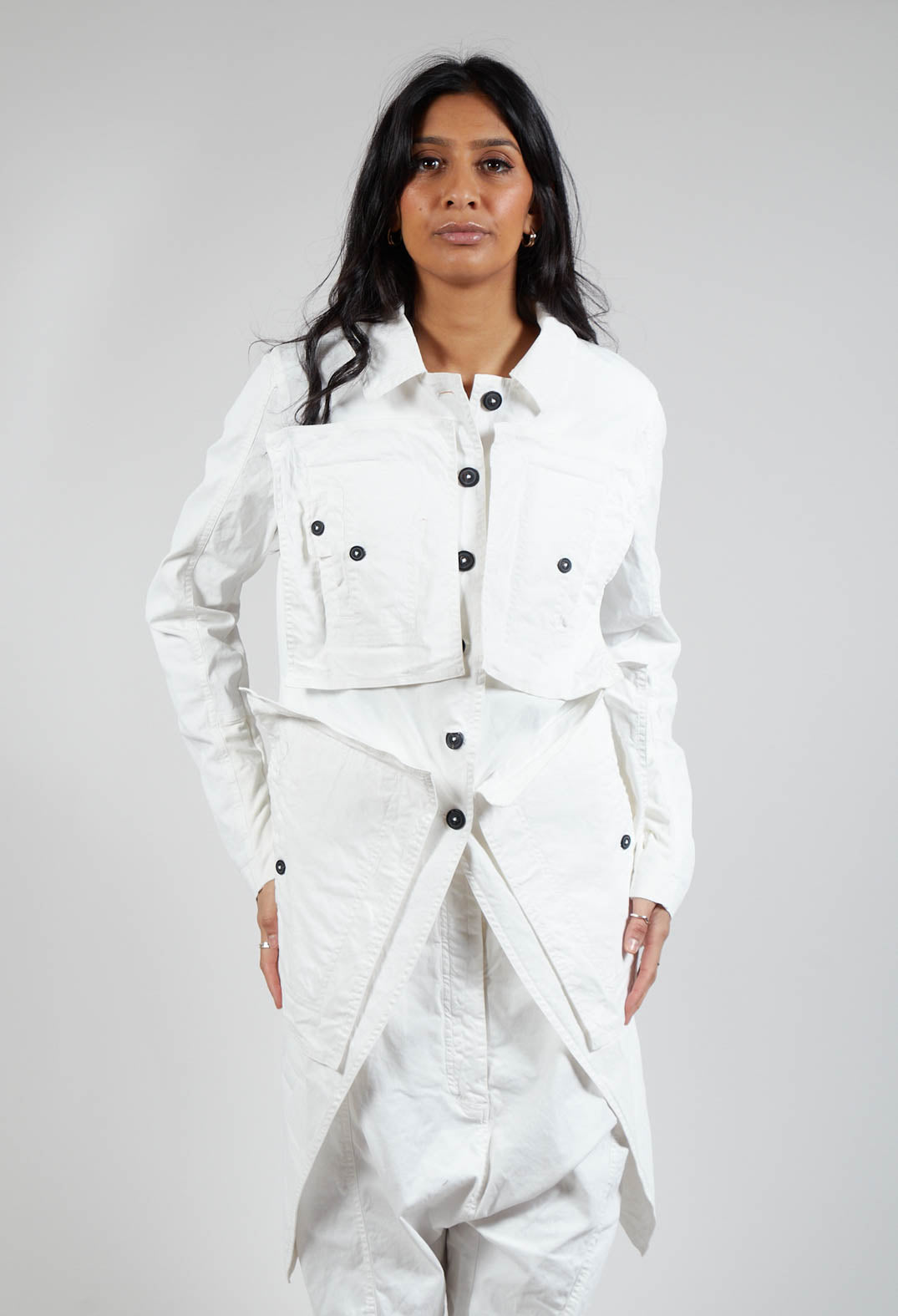 Pocket Utility Jacket in Starwhite