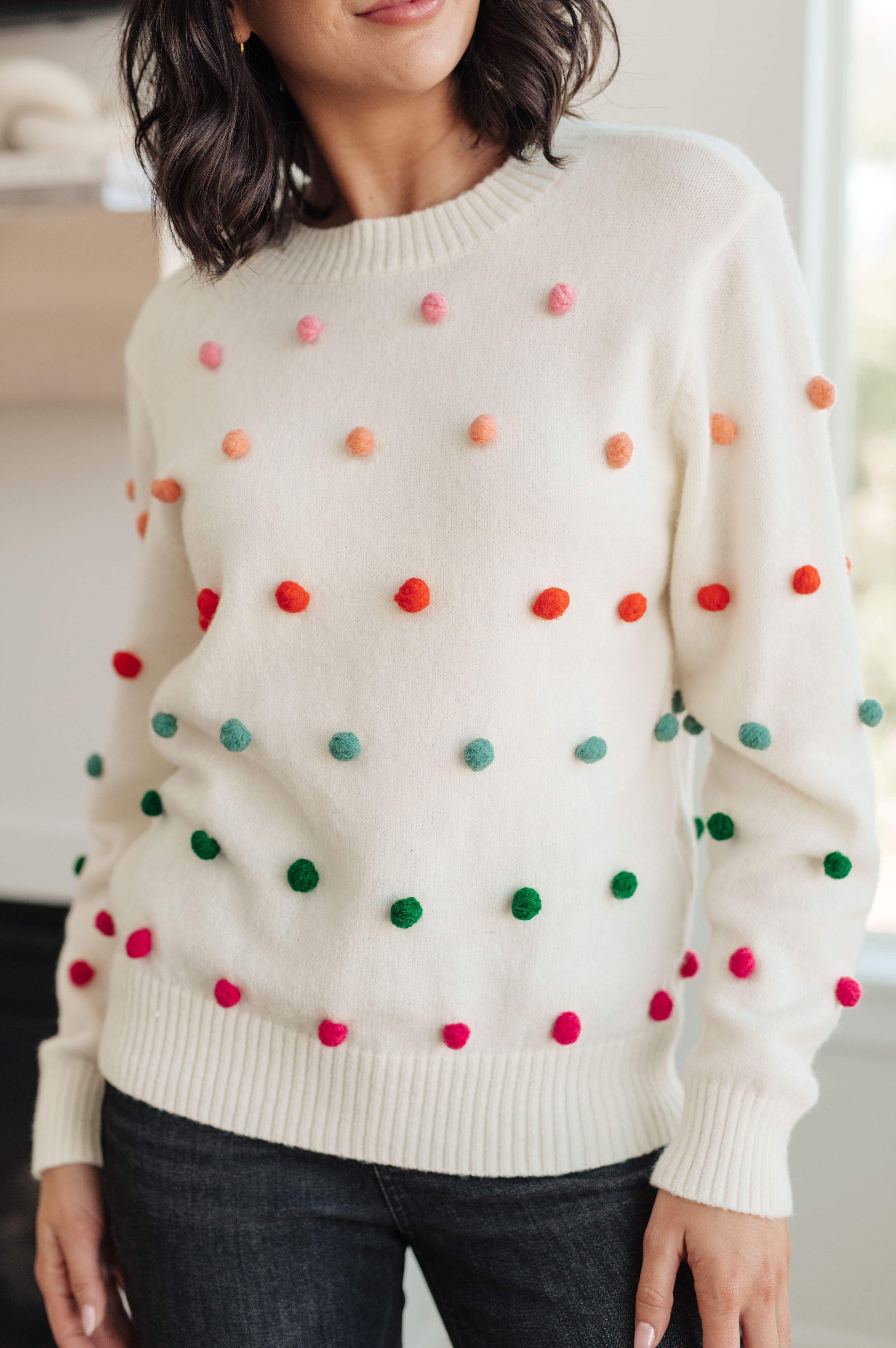 Pom Detail Sweater