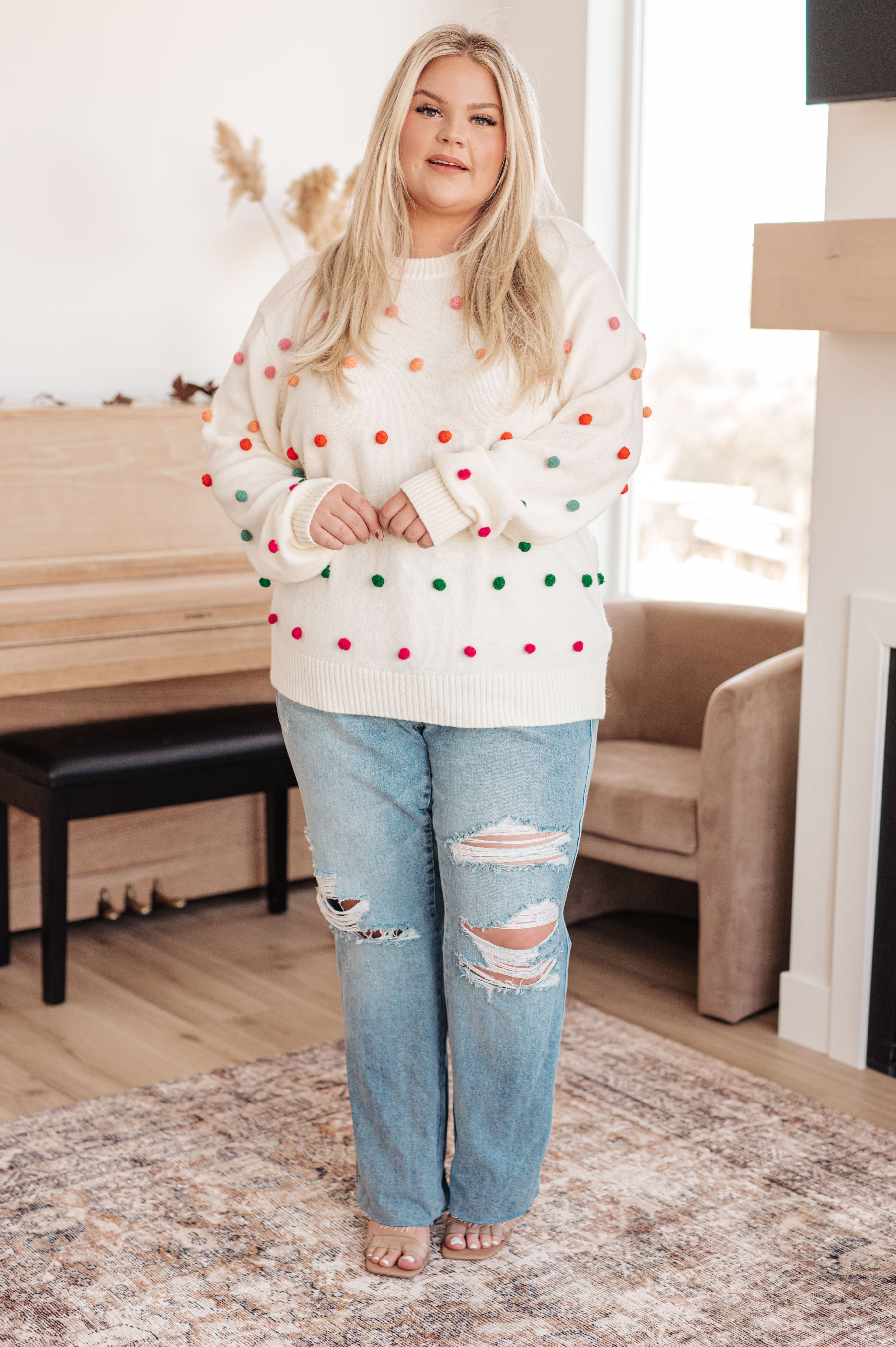 Pom Detail Sweater