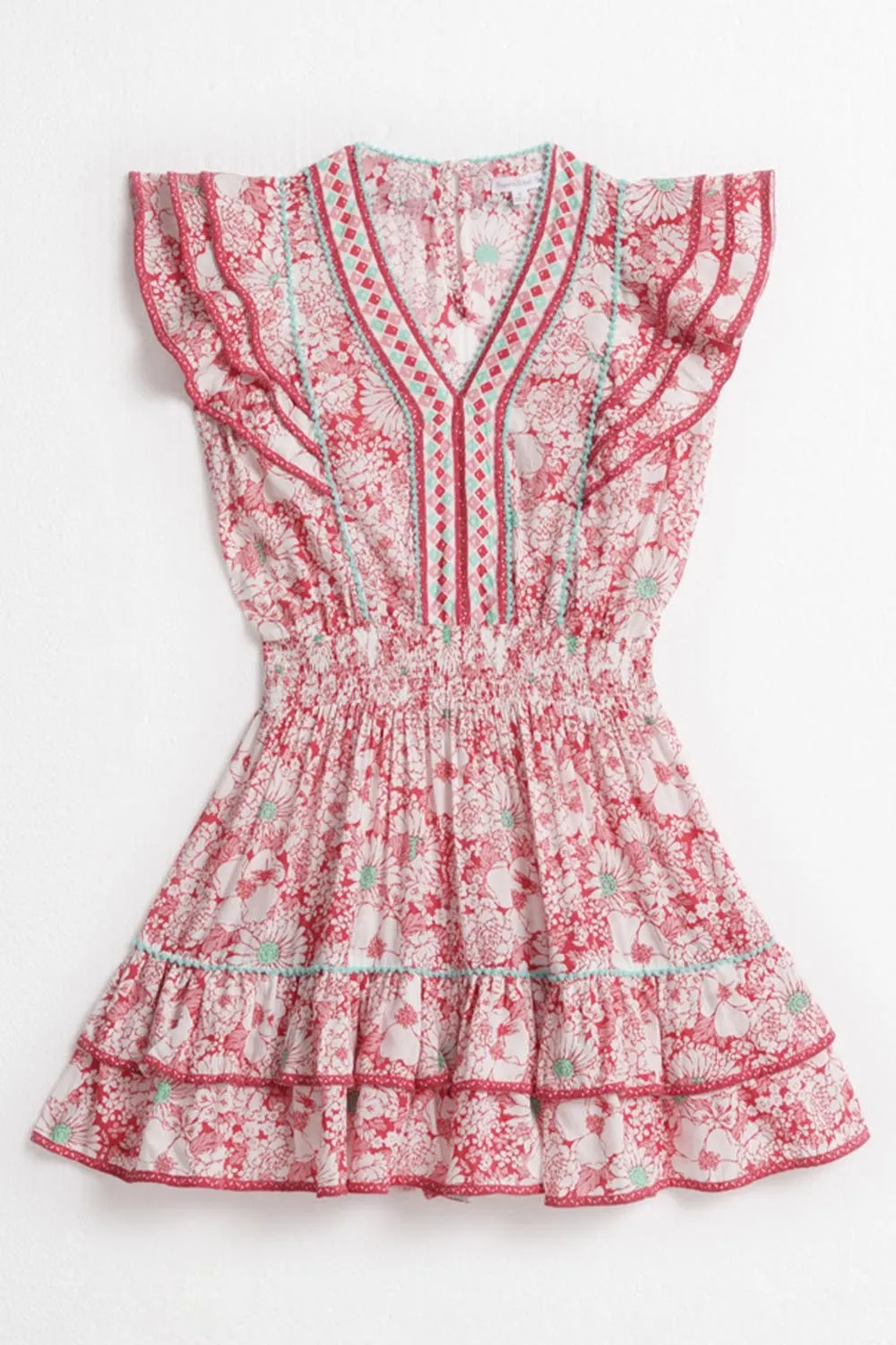 Poupette St. Barth - Kids Camila Mini Dress - Pink 70's Garden