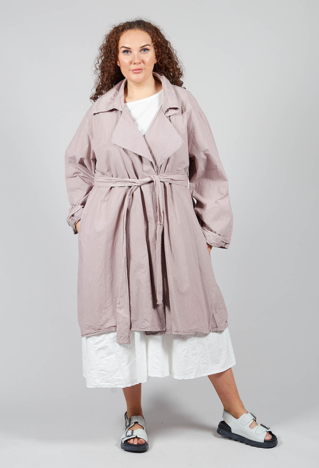 Prozentarm Coat in Myrrhe Purple