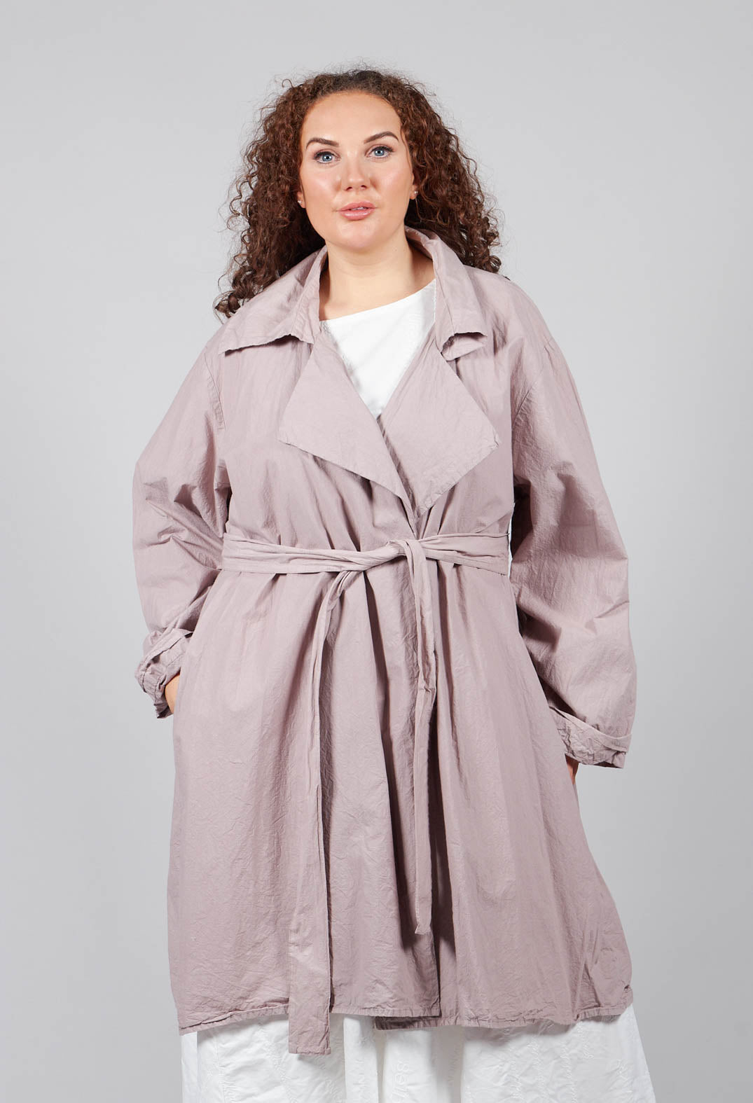 Prozentarm Coat in Myrrhe Purple