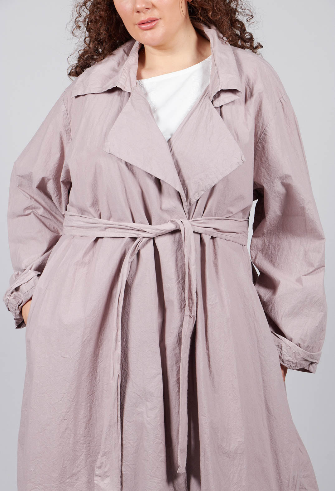 Prozentarm Coat in Myrrhe Purple