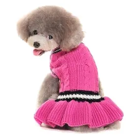 School Girl Dog Sweater Dress