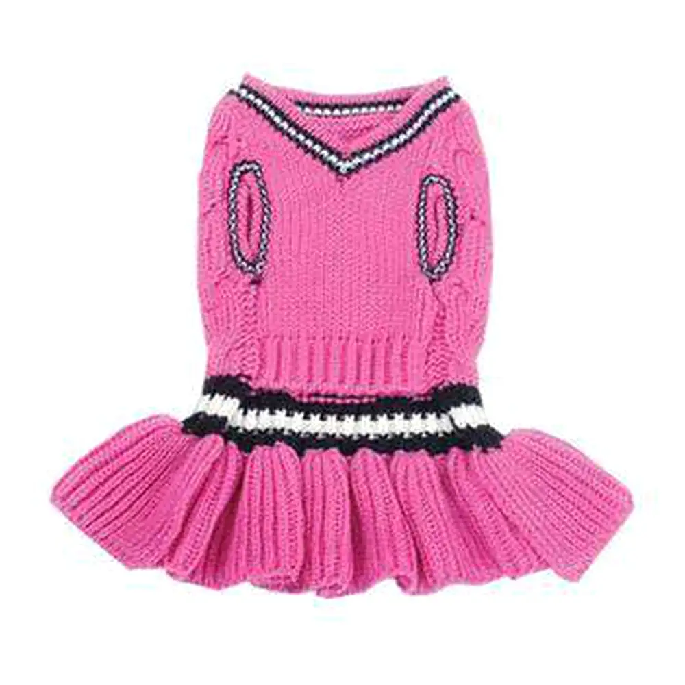 School Girl Dog Sweater Dress