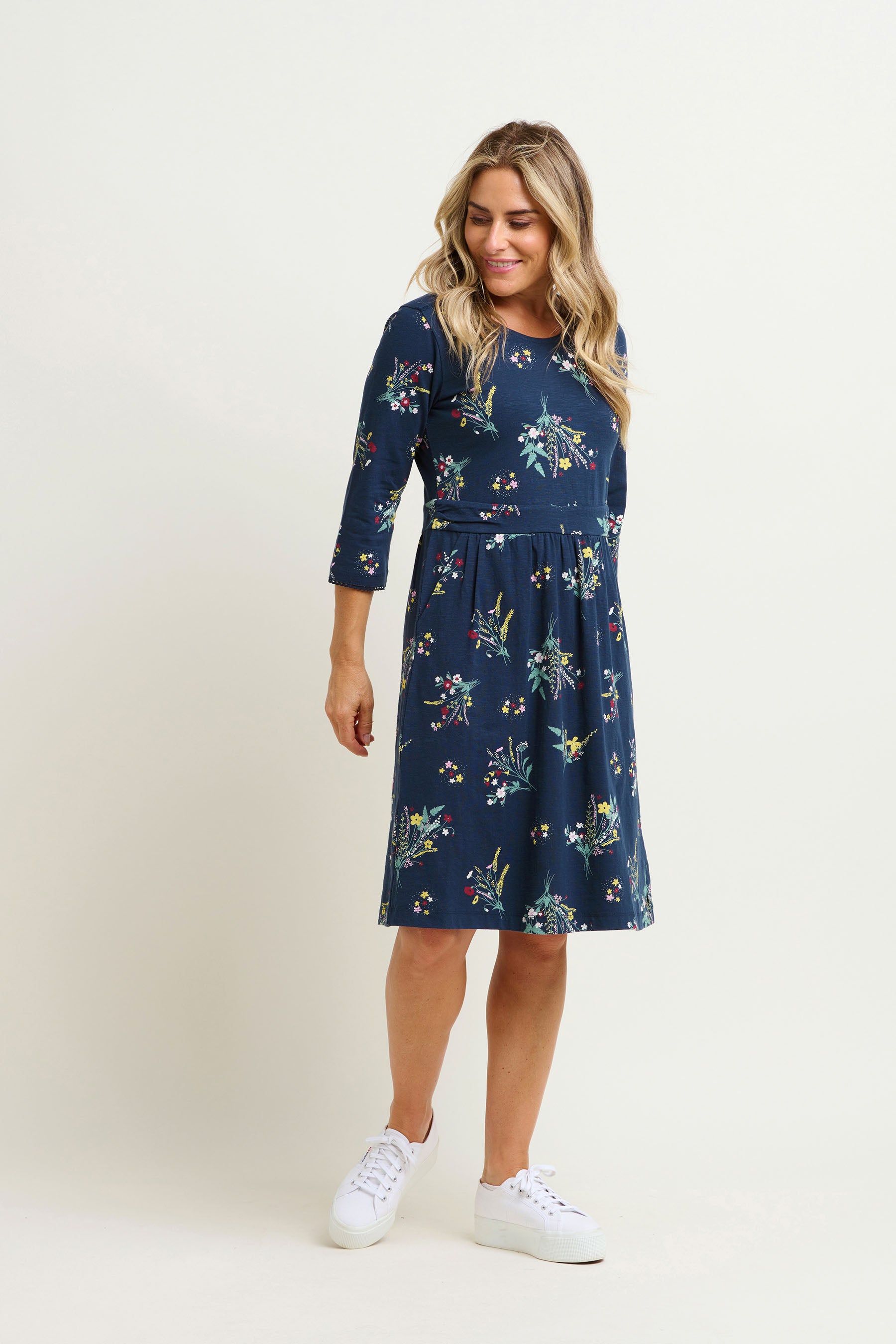 Spring Bunches Tea Dress