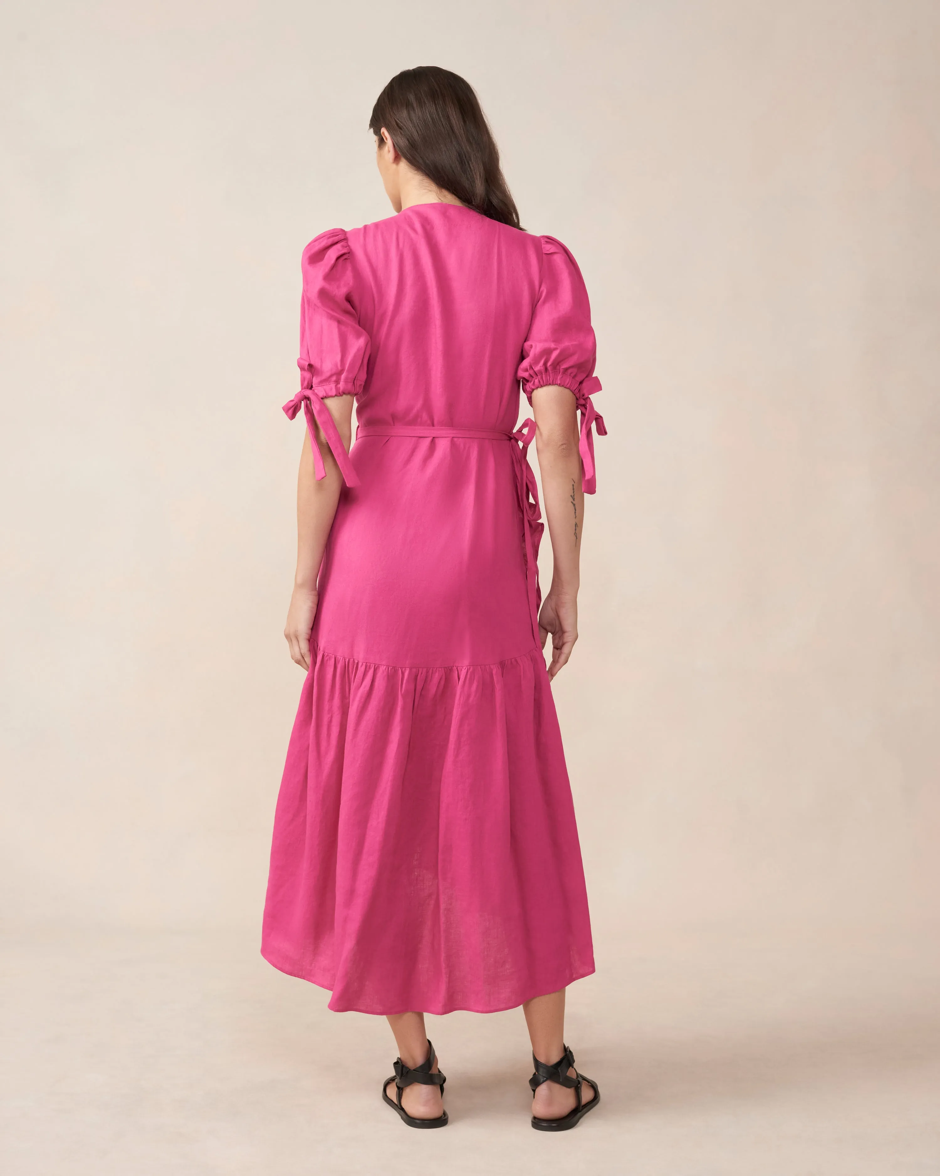 Stevie Wrap Dress Pink