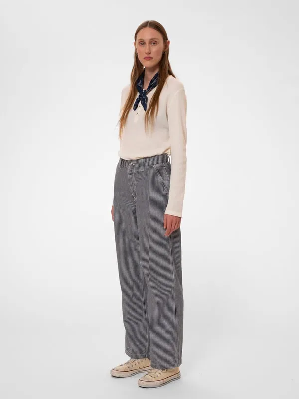 Stina Hickory Striped Pants Blue/Offwhite