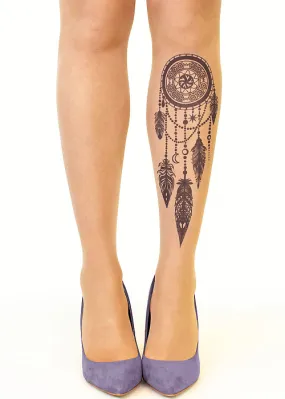 Stop And Stare Black Dream Catcher Tights ()