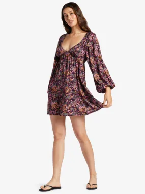 Sweetest Shores - Puff Sleeve Dress for Women