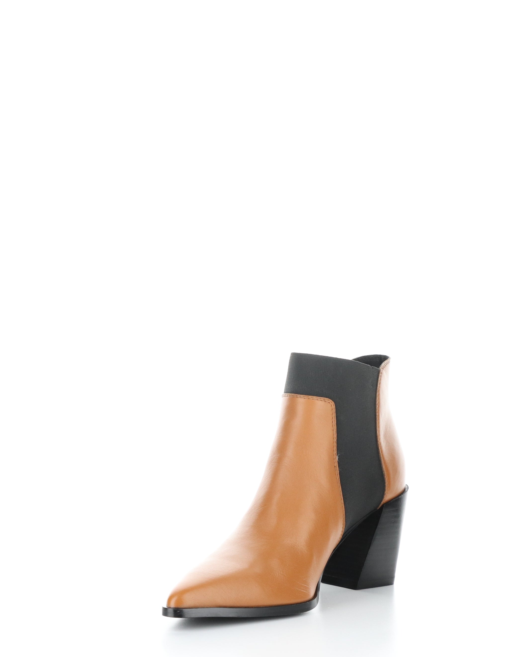 TALLIS COGNAC Pointed Toe Boots