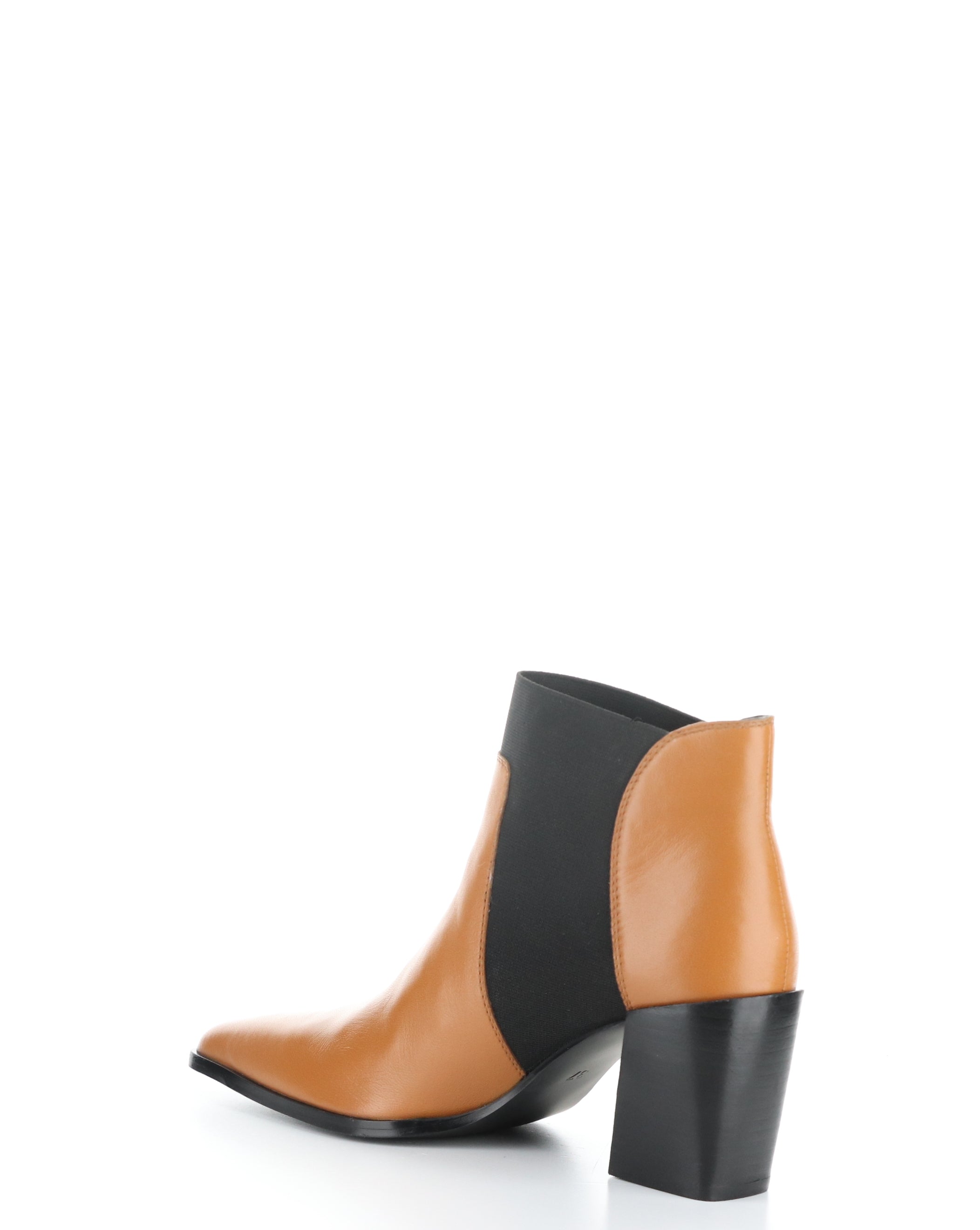 TALLIS COGNAC Pointed Toe Boots