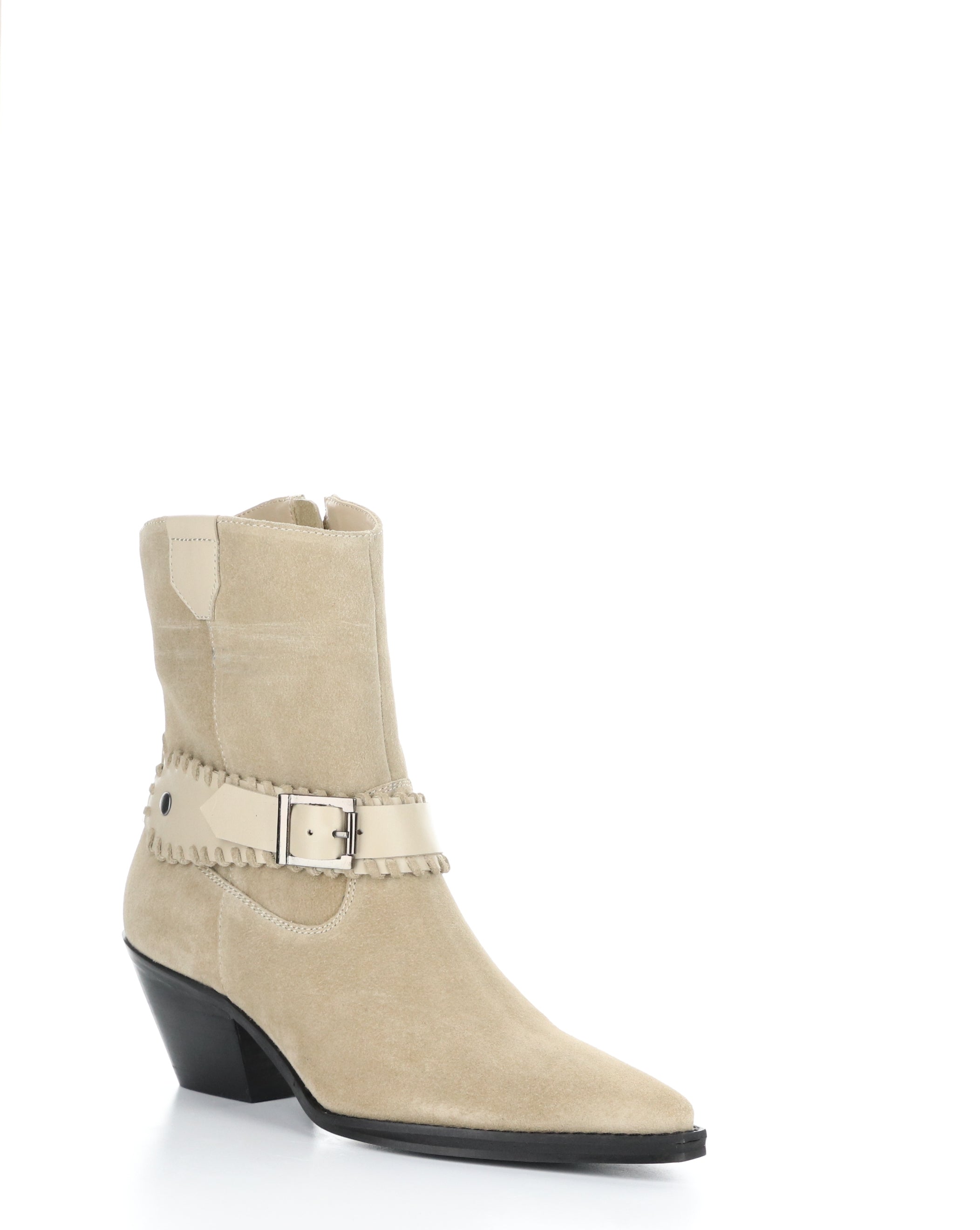 TARTAN BEIGE Pointed Toe Boots