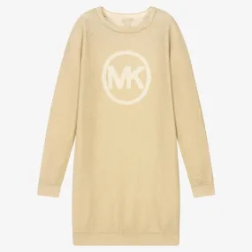 Teen Girls Gold Sweater Dress