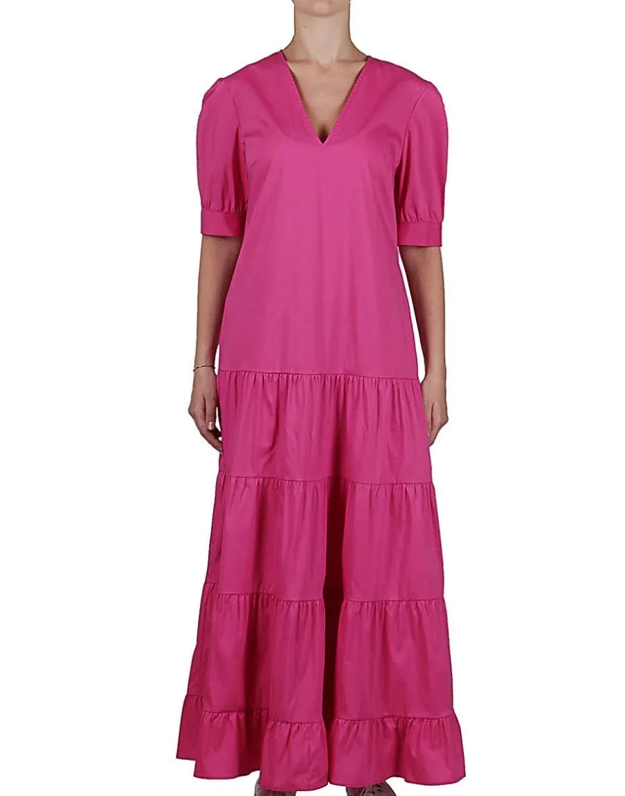 Tiered Maxi Dress - Pink