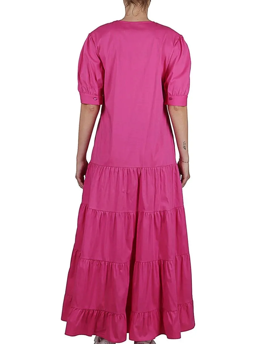 Tiered Maxi Dress - Pink