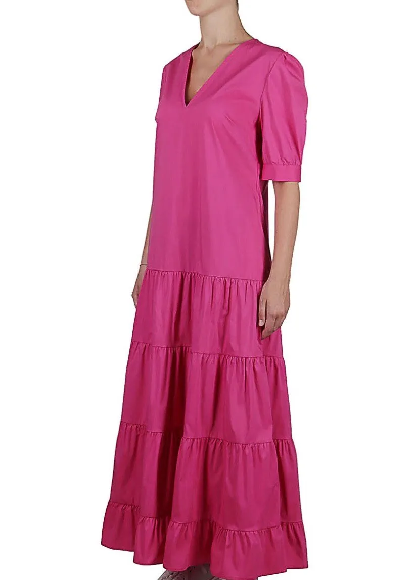 Tiered Maxi Dress - Pink