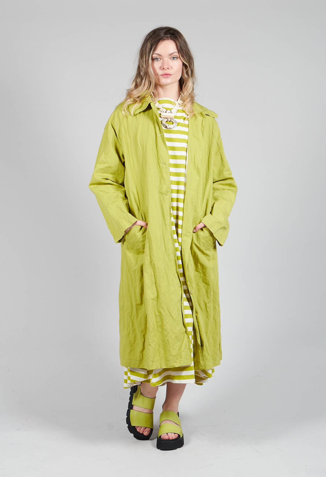 Trench Coat in Pistachio