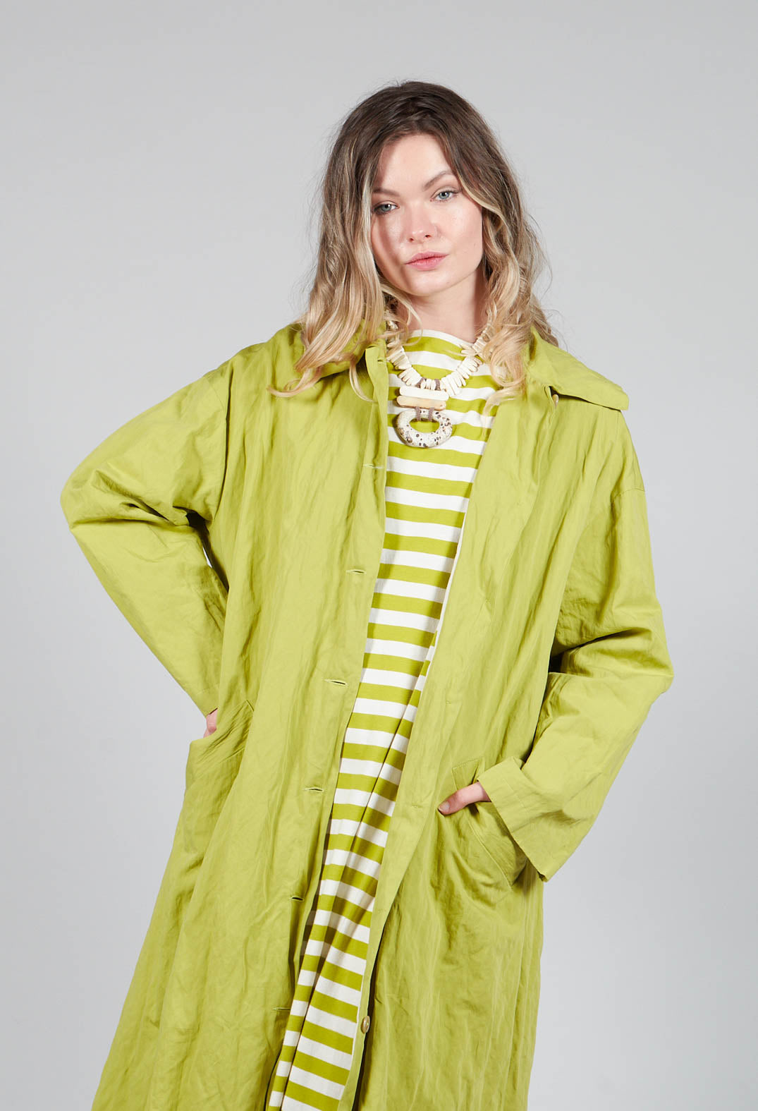 Trench Coat in Pistachio