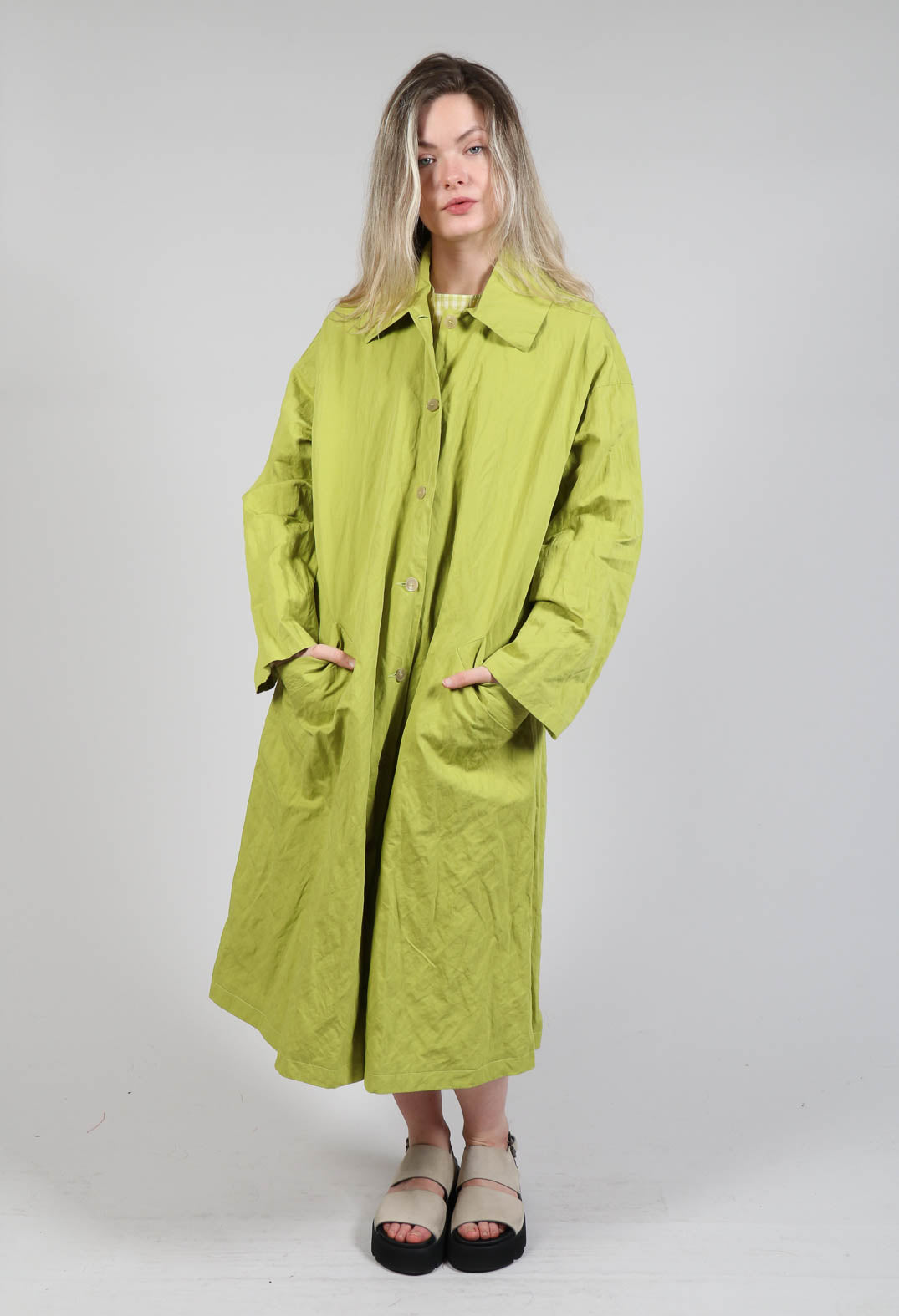 Trench Coat in Pistachio