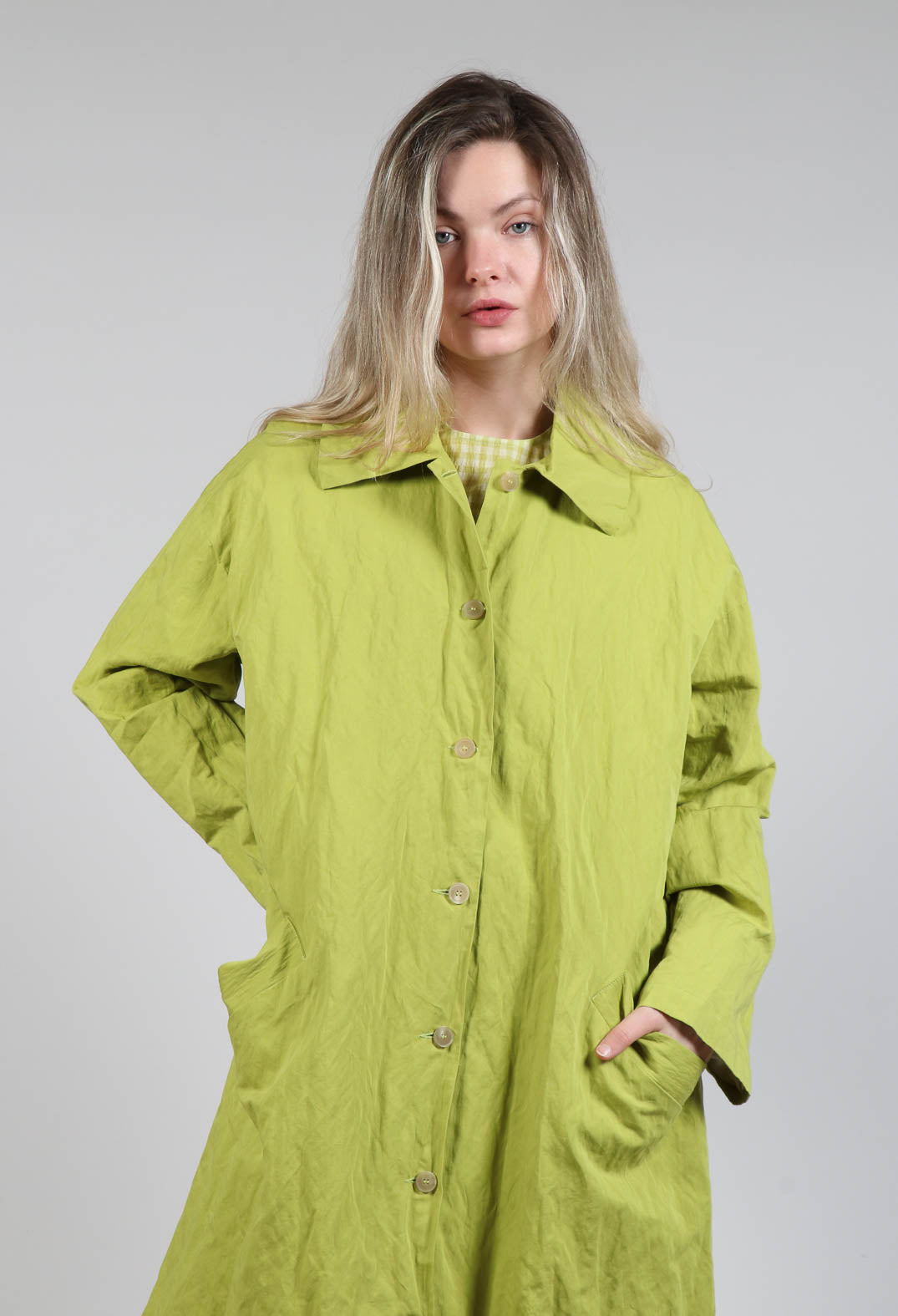 Trench Coat in Pistachio