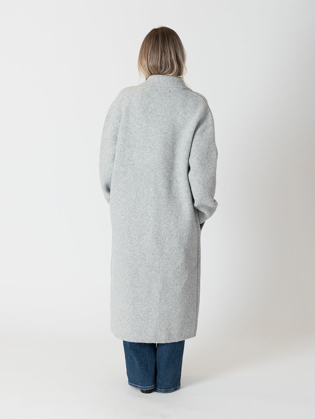 Victoria Oversized Coat - Light Grey