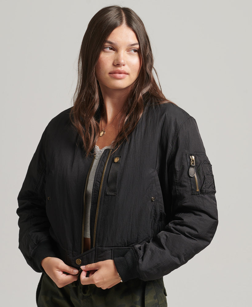 Vintage Aviator Ma1 Bomber | Black