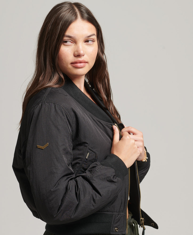 Vintage Aviator Ma1 Bomber | Black