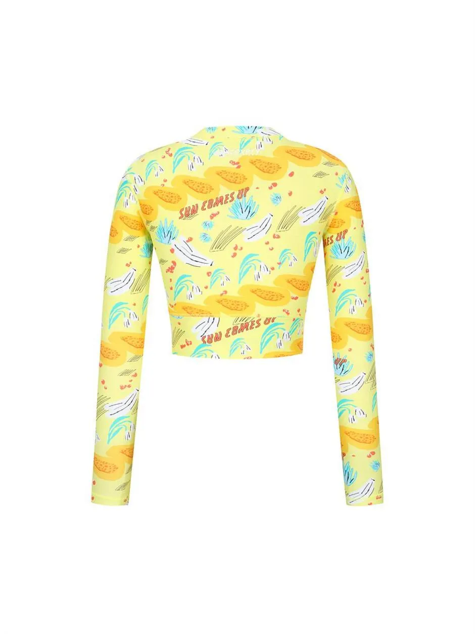 [WMS] Hot Summer Crop Rashguard Lime