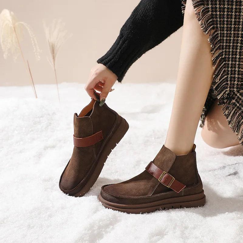 Women's Casual Shoes: Chelsea Leather Ankle Boots CST228