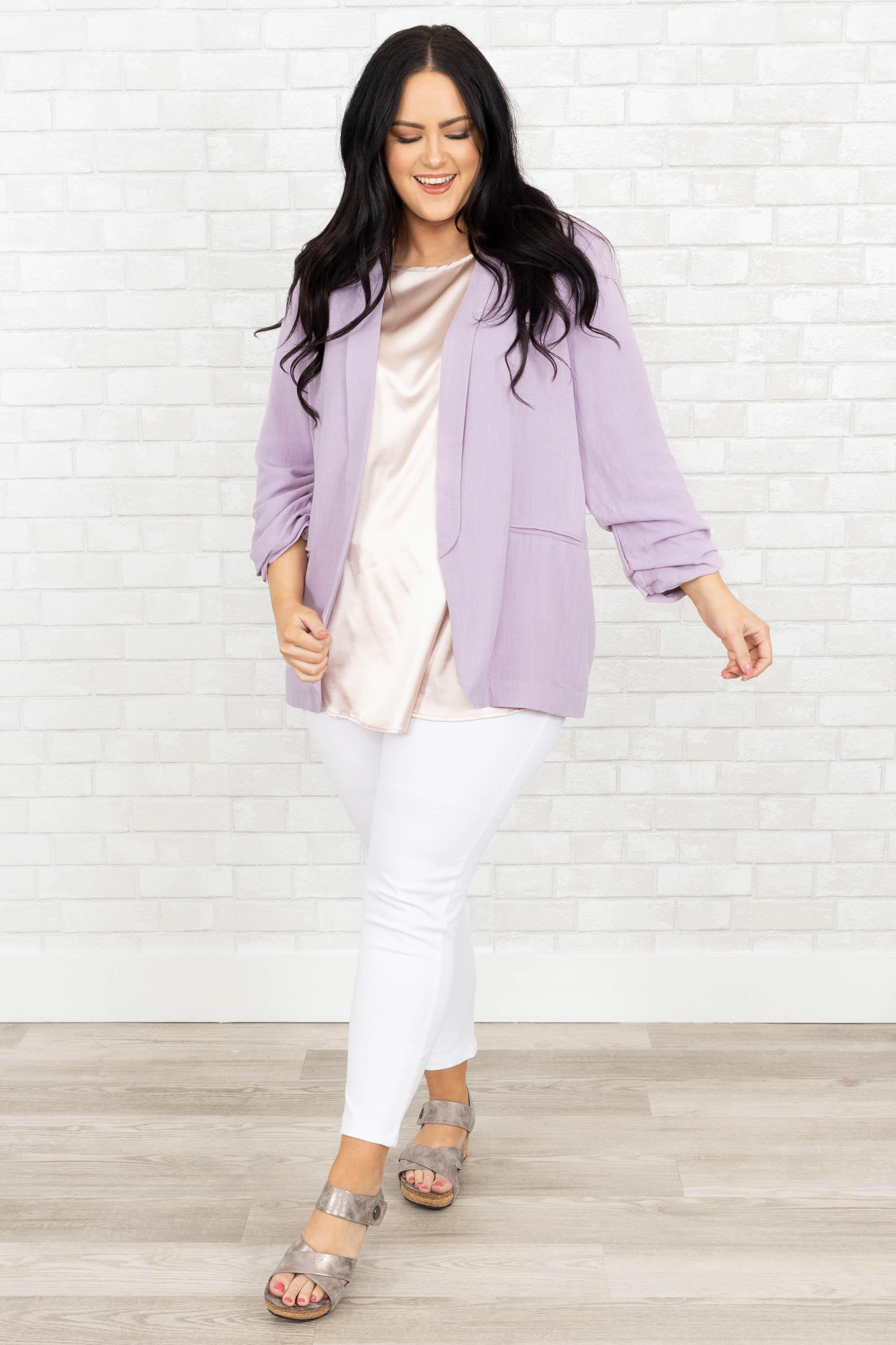 Working In Style Jacket, Lilac