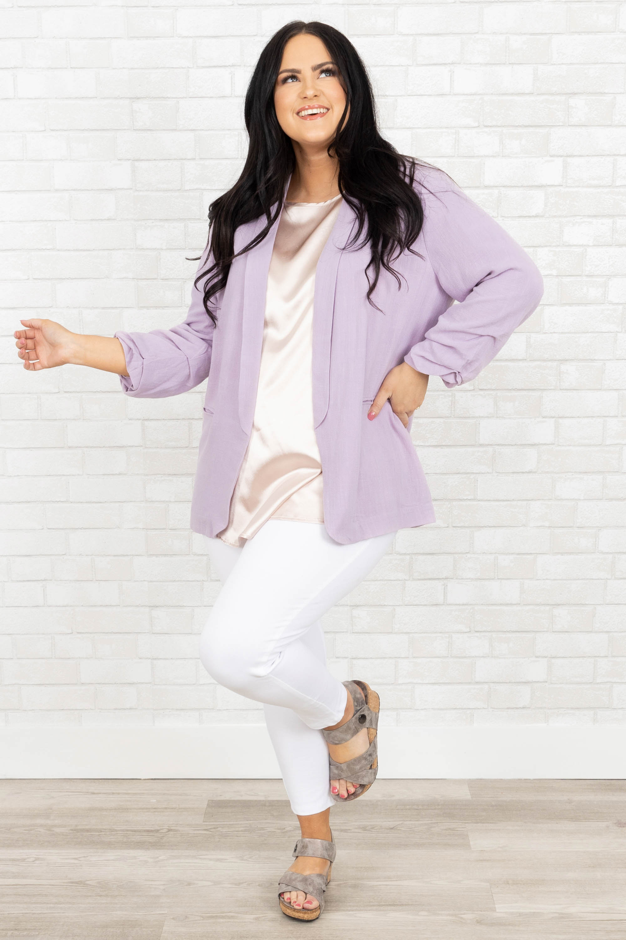 Working In Style Jacket, Lilac