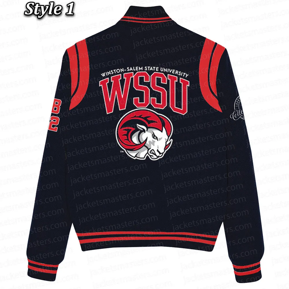 WSSU Black Varsity Wool Jacket